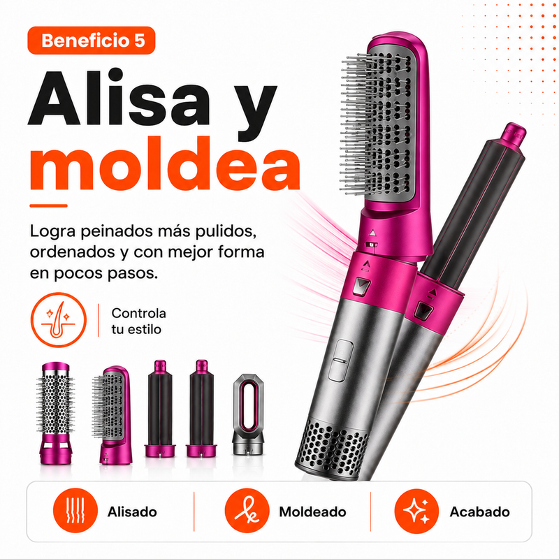 Incluye 5 accesorios intercambiables