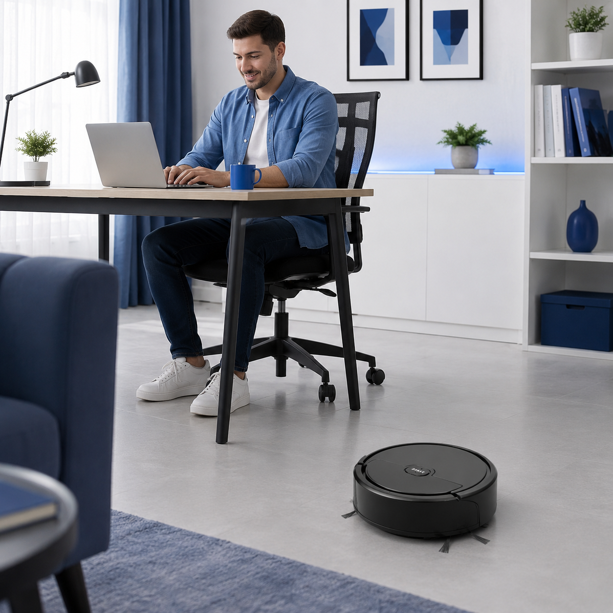 Robot Aspirador 3 en 1 Recargable para Limpieza Automática de Pisos