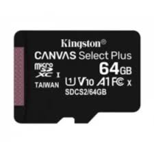 Tarjeta MicroSD Kingston 64GB para Celular, Cámara y Parlante